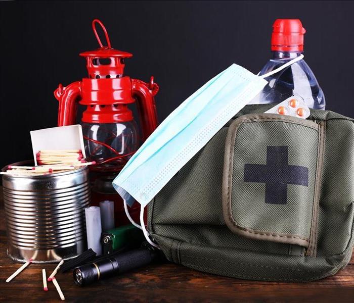 First aid and disaster prep kit.