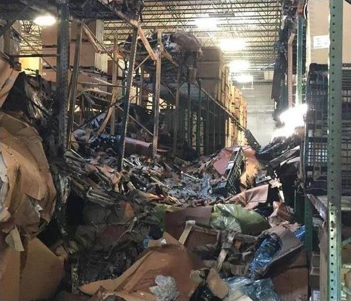 Partial fire loss in a facility in Brookhaven, GA